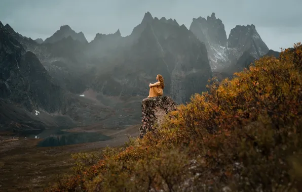 Девушка, горы, поза, Lizzy Gadd