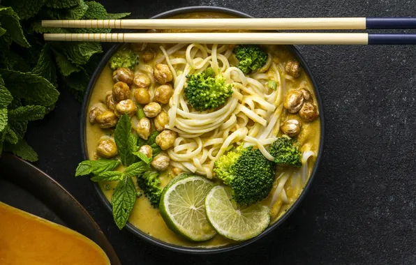 Картинка table, arrangement, noodles