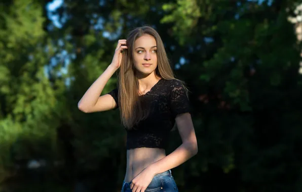 Лицо, фон, модель, милашка, Katrin