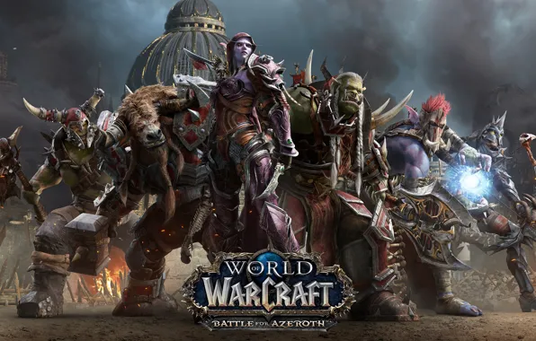 Картинка World Of Warcraft, Орда, Silvanas Windrunner, Битва за Азерот