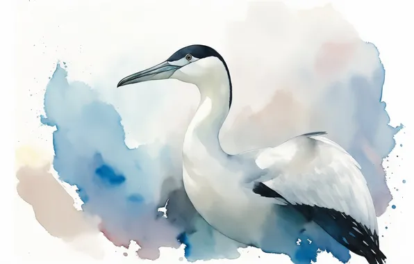 Птицы, птица, рисунок, акварель, bird, birds, drawing, watercolor