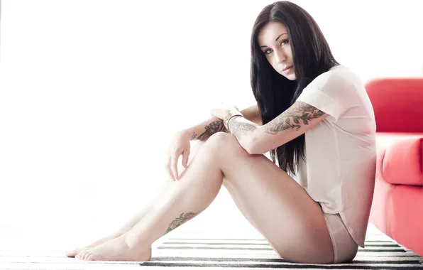Девушка, поза, фон, Kara-Lee