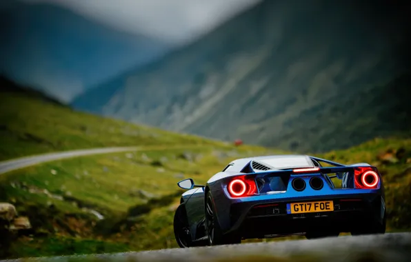 Авто, Синий, Машина, Форд, Ford GT, Суперкар, Speedhunters, Larry Chen