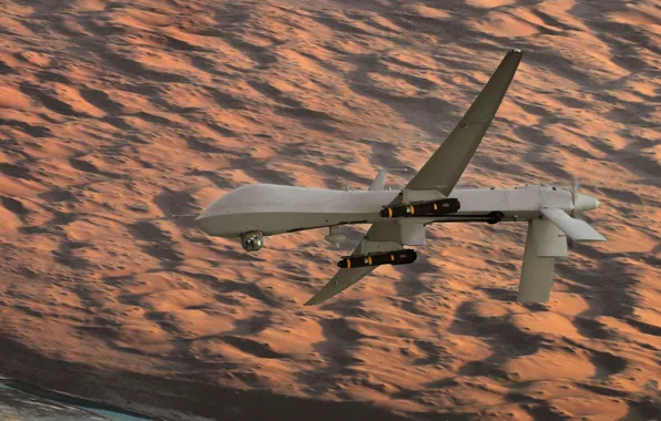 Ракеты, Хищник, Predator, MQ-1, Hellfire, General Atomics, UAV, американский многоцелевой беспилотный летательный аппарат