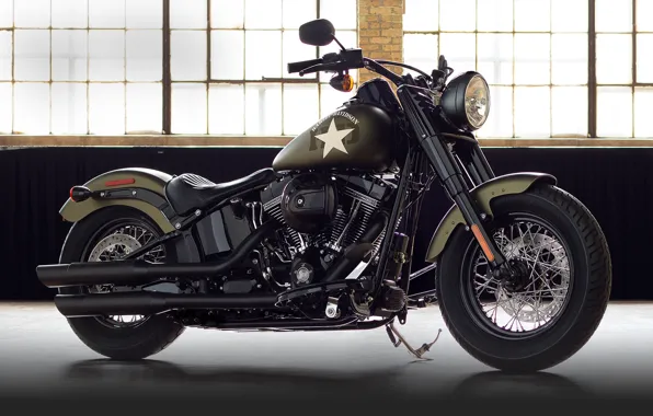 Картинка moto, bike, power, american, Harley-Davidson, Slim, Softail, 2016