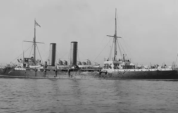Ретро, Англия, крейсер, hms Intrepid