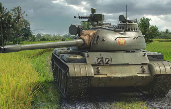 Танк, СССР, вьетнам, средний, Antonis Karidis, война во Вьетнаме, Soviet T-54B Battle Tank