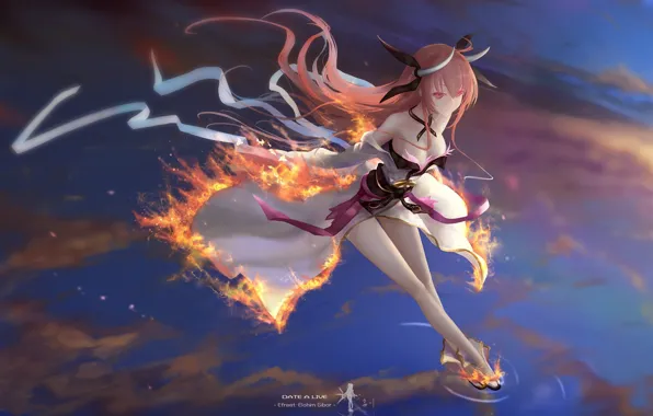 Девушка, Огонь, Пламя, Date A Live