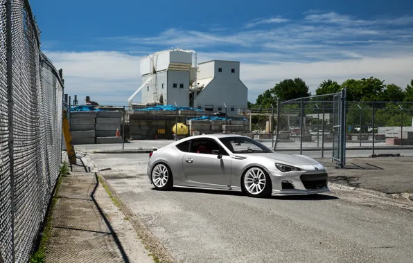 Картинка Subaru, White, BRZ, Wheels, Factory