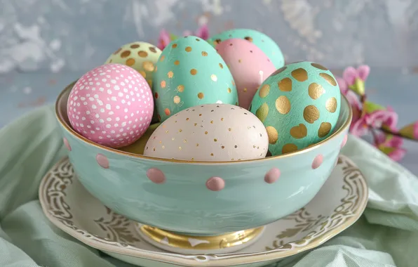 Праздник, яйца, весна, Пасха, крашеные, крашенки, пасхальные, пасхальная композиция