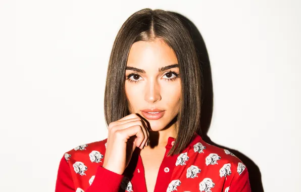 Картинка взгляд, поза, модель, макияж, актриса, hair, Olivia Culpo, Оливия Калпо