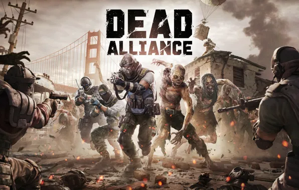 Zombie, gun, blood, pistol, game, undead, soldier, weapon