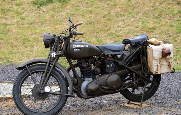 Картинка мотоцикл, Ariel, британский, WW2, W/NG