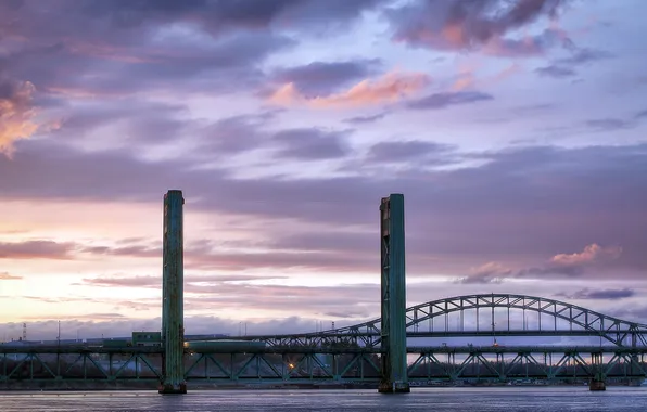 Пейзаж, мост, United States, Maine, Kittery