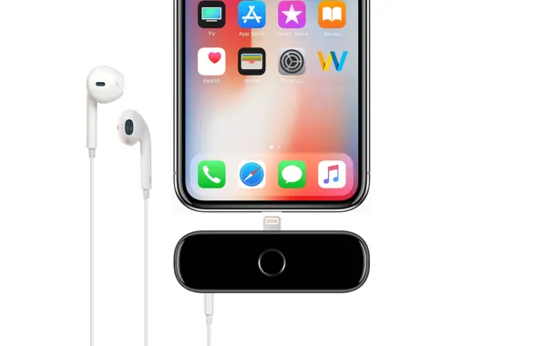 Картинка Apple, iPhone, heart, hi-tech, smartphone, tecnology, iPhone X