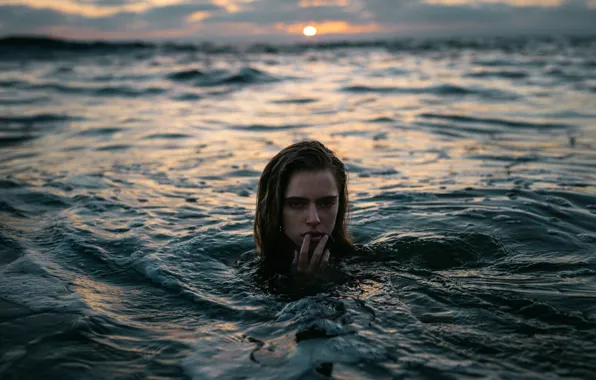 Картинка девушка, в воде, Marta, Jesse Herzog