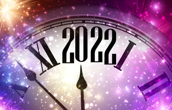 Праздник, часы, Рождество, цифры, Новый год, new year, 2022
