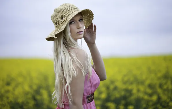 Взгляд, девушка, фон