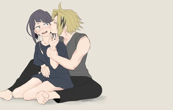 Аниме, арт, пара, двое, Boku no Hero Academia, Моя геройская академия