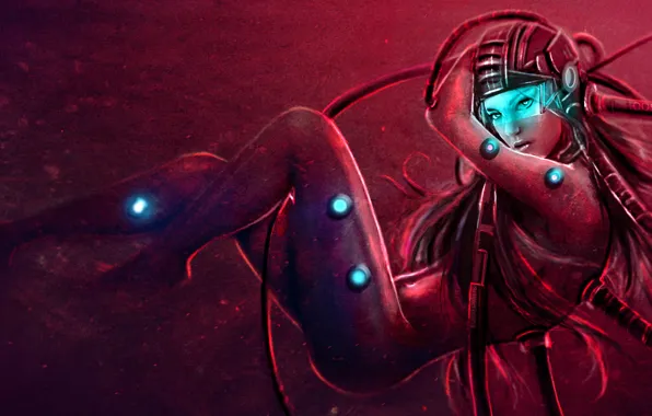 Тело, шлем, cyberpunk, subject