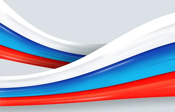 Картинка фон, флаг, лента, Россия