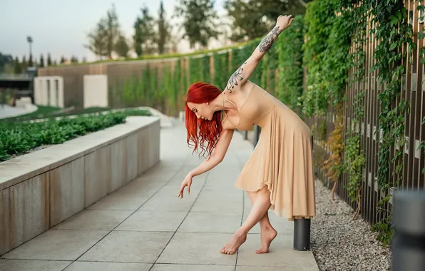 Dance, redhead, pose, Георгий Дьяков