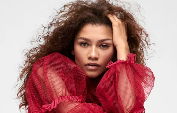 Взгляд, девушка, поза, Elle, Zendaya