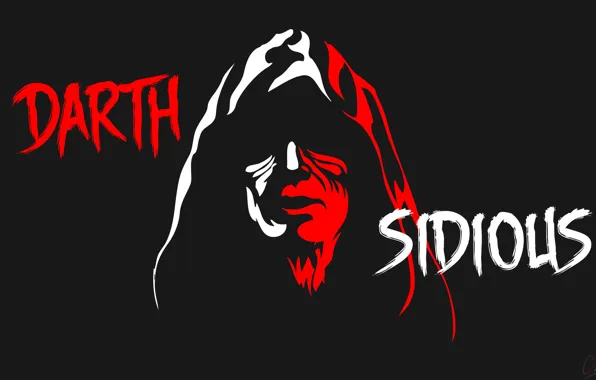 Минимализм, Star Wars, Звёздные войны, Ситх, Sith, Darth Sidious, Dark side, Palpatine