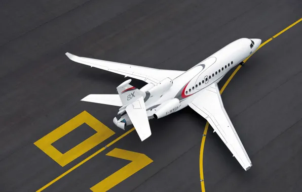 Самолет, ВПП, Dassault Aviation, Шасси, Dassault Falcon 8X, Бизнес-джет, Falcon 8X
