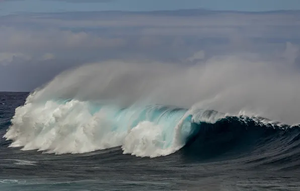 Ocean, blue, wave