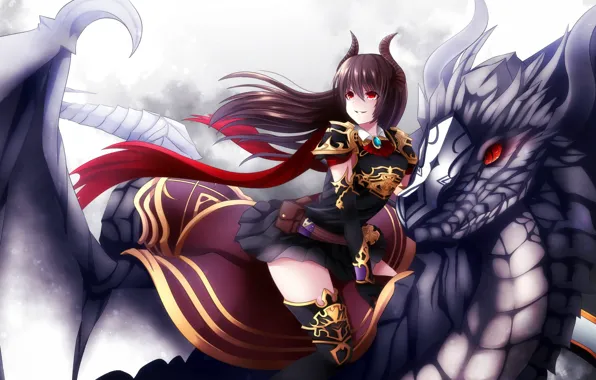 Girl, game, anime, dragon, japanese, Granblue Fantasy, Granblue Fantasy: The Animation