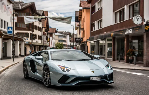Картинка Lamborghini, Street, Aventador