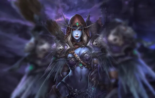 Картинка world of warcraft, Sylvanas Windrunner, сильвана ветрокрылая