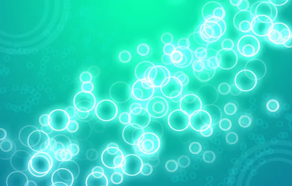 Картинка bubbles, circles, wallpapers, glow, pretty, nice, clean, glowing
