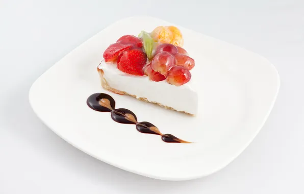 Картинка клубника, пирожное, cake, десерт, Strawberry, dessert