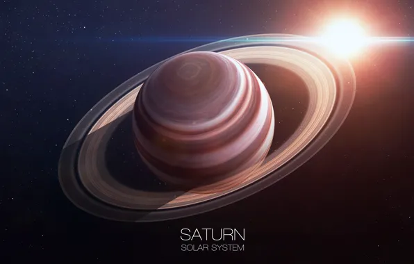 Картинка Saturn, ring, planet, solar system