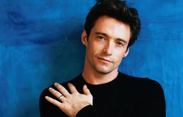 Взгляд, мужчина, Hugh Jackman, Хью Джекман, молодой