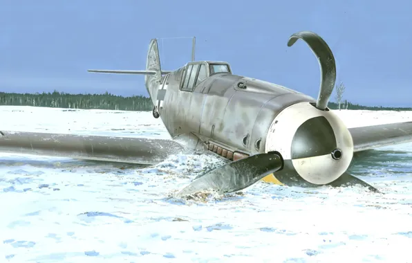 Германия, истребитель, вермахт, люфтваффе, Messerschmitt Bf 109, Bf 109G-2, Zdenek Machacek