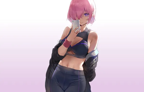 Girl, hot, sexy, wet, Anime, pretty, sweat, gym