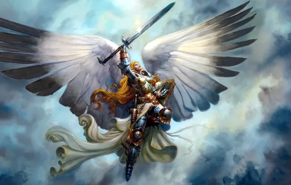Картинка мечта, свобода, фентези, крылья, ангел