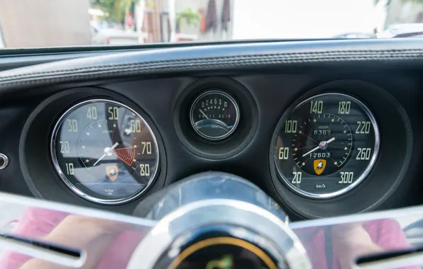Картинка Спидометр, Приборы, Lamborghini 400GT