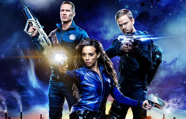 Aaron Ashmore, Killjoys, Luke Macfarlane, Syfy, Hannah John-Kamen