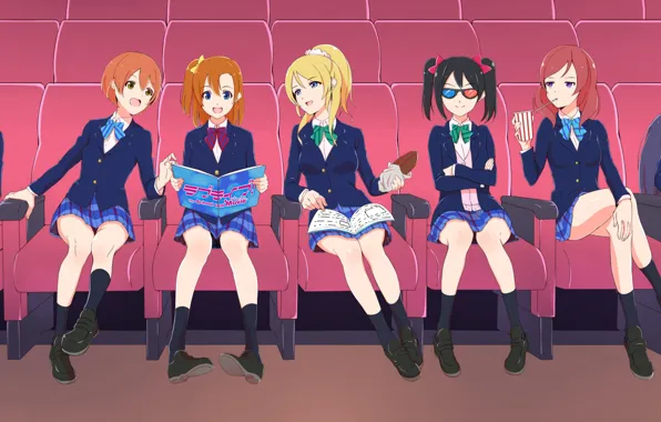 Девушки, кинотеатр, Love Live! School Idol Project, Живая любовь