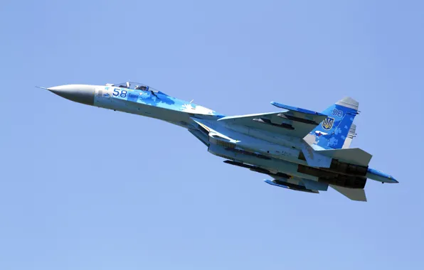 Истребитель, Sukhoi, многоцелевой, Flanker, Su-27