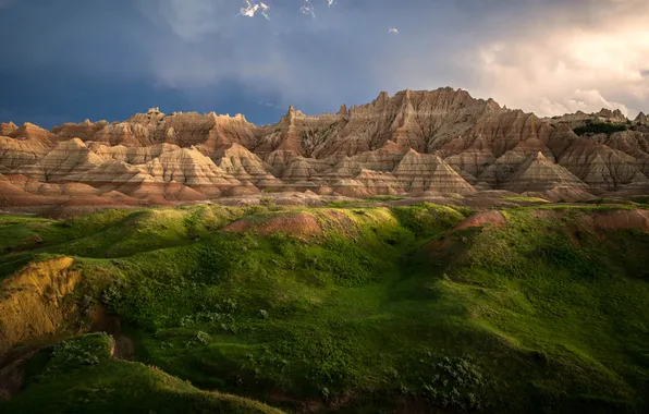 Картинка Badlands National Park, South Dakota, Beth Young, USA