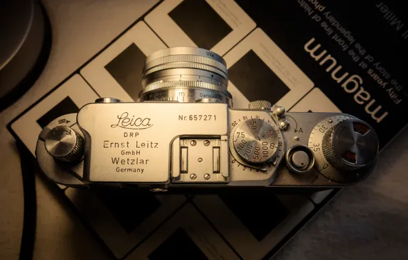 Фотоаппарат, вид сверху, Leica