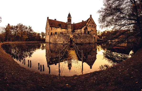 Картинка осень, природа, замок