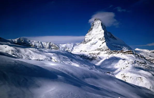 Картинка снег, горы, Швейцария