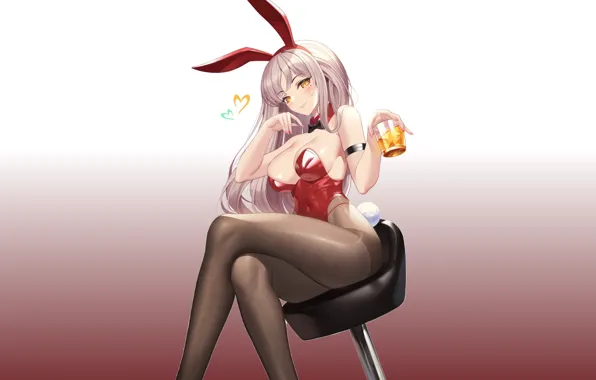 Hot, sexy, legs, boobs, anime, pretty, chair, drinks