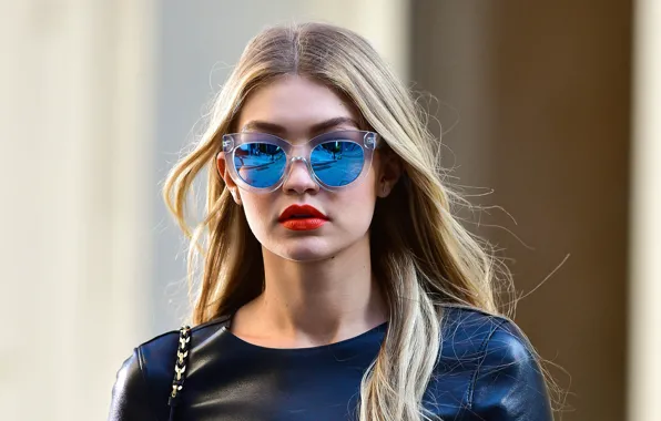 Девушка, очки, Cosmopolitan, Gigi Hadid